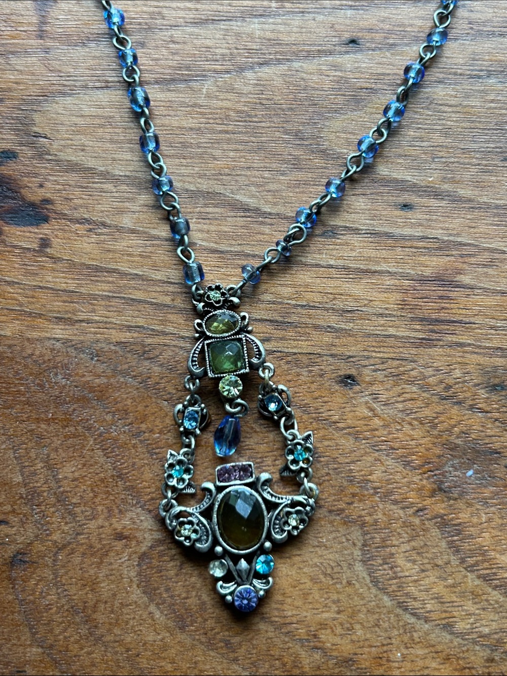 Beautiful colorful statement necklace